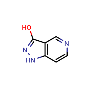 Chemical structure of 1H-pyrazolo[4,3-c]pyridin-3-ol , CAS 3268-73-3, AChemBlock X200545