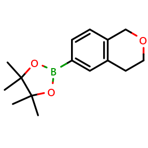 Chemical structure of 2-(Isochroman-6-yl)-4,4,5,5-tetramethyl-1,3,2-dioxaborolane , CAS 2082683-70-1, AChemBlock X200580