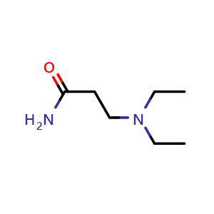 Chemical structure of 3-(Diethylamino)propanamide , CAS 3813-27-2, AChemBlock X200610
