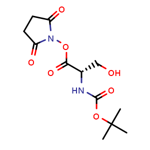 (S)-2,5-Dioxopyrrolidin-1-yl 2-((tert-butoxycarbonyl)amino)-3-hydroxypropanoate
