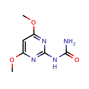 Chemical structure of 1-(4,6-Dimethoxypyrimidin-2-yl)urea , CAS 151331-81-6, AChemBlock X200615