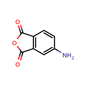 Chemical structure of 5-Aminoisobenzofuran-1,3-dione , CAS 17011-53-9, AChemBlock X200617