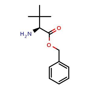 Chemical structure of (S)-Benzyl 2-amino-3,3-dimethylbutanoate , CAS 154092-64-5, AChemBlock X200645