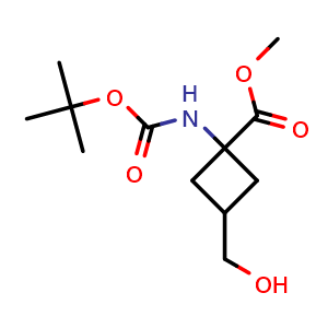 Methyl 1-((tert-butoxycarbonyl)amino)-3-(hydroxymethyl)cyclobutanecarboxylate