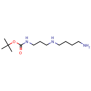 Chemical structure of N1-Boc-spermidine , CAS 133264-68-3, AChemBlock X200715
