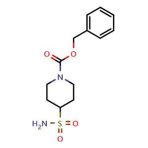 Chemical structure of Benzyl 4-sulfamoylpiperidine-1-carboxylate , CAS 878388-35-3, AChemBlock X200745