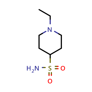Chemical structure of 1-Ethylpiperidine-4-sulfonamide , CAS 1249636-58-5, AChemBlock X200748