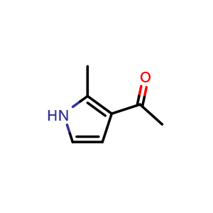 Chemical structure of 1-(2-Methyl-1H-pyrrol-3-yl)ethanone , CAS 6009-46-7, AChemBlock X200771