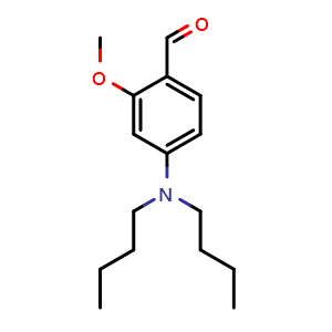 Chemical structure of 4-(Dibutylamino)-2-methoxybenzaldehyde , CAS 103893-16-9, AChemBlock X200773