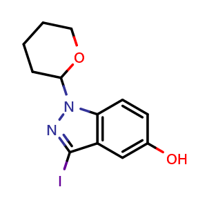 3-Iodo-1-(tetrahydro-2H-pyran-2-yl)-1H-indazol-5-ol