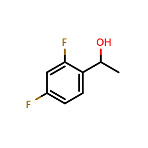 Chemical structure of 1-(2,4-Difluorophenyl)ethanol , CAS 2267-47-2, AChemBlock X200792