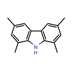 Chemical structure of 1,3,6,8-Tetramethyl-9H-carbazole , CAS 6558-85-6, AChemBlock X200802