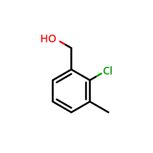Chemical structure of (2-Chloro-3-methylphenyl)methanol , CAS 61563-27-7, AChemBlock X200807