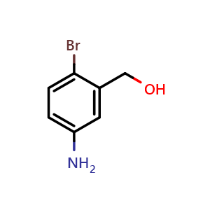 Chemical structure of (5-Amino-2-bromophenyl)methanol , CAS 752969-45-2, AChemBlock X200808