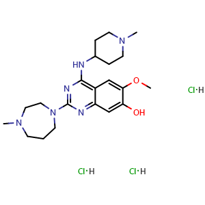 6-Methoxy-2-(4-methyl-1,4-diazepan-1-yl)-4-((1-methylpiperidin-4-yl)amino)quinazolin-7-ol (trihydrochloride)