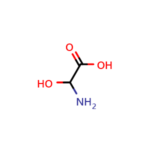 Chemical structure of 2-Amino-2-hydroxyacetic acid , CAS 4746-62-7, AChemBlock X200866