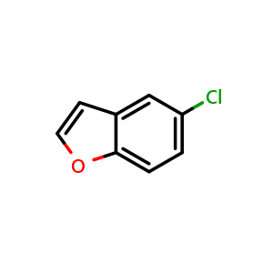 Chemical structure of 5-Chlorobenzofuran , CAS 23145-05-3, AChemBlock X200887