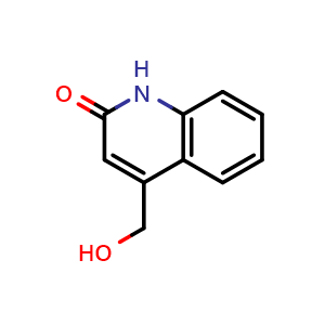 Chemical structure of 4-(Hydroxymethyl)quinolin-2(1H)-one , CAS 4876-16-8, AChemBlock X200898