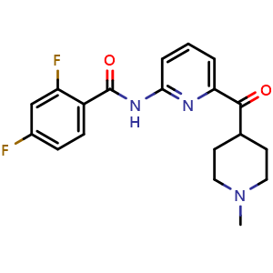 2,4-Difluoro-N-(6-(1-methylpiperidine-4-carbonyl)pyridin-2-yl)benzamide
