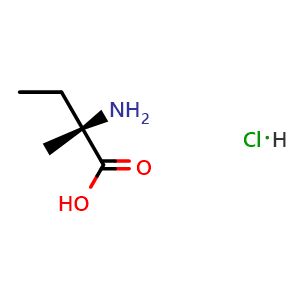 Chemical structure of L-Isovaline (hydrochloride) , CAS 43177-22-6, AChemBlock X200936