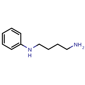 Chemical structure of N1-Phenylbutane-1,4-diamine , CAS 223394-90-9, AChemBlock X200962