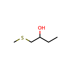 Chemical structure of 1-(Methylthio)butan-2-ol , CAS 76137-53-6, AChemBlock X200967