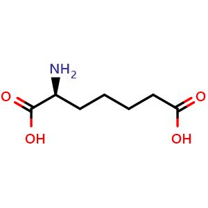 Chemical structure of (S)-2-Aminoheptanedioic acid , CAS 26630-55-7, AChemBlock X200983