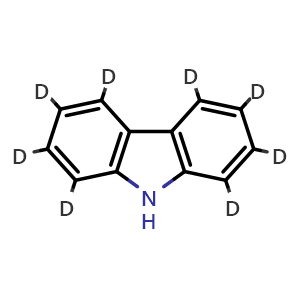 Chemical structure of Carbazole-d8 , CAS 38537-24-5, AChemBlock X201006