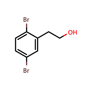 Chemical structure of 2-(2,5-Dibromophenyl)ethanol , CAS 1203660-38-1, AChemBlock X201092