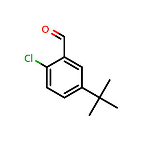 Chemical structure of 5-(Tert-butyl)-2-chlorobenzaldehyde , CAS 1160574-90-2, AChemBlock X201159