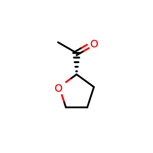 Chemical structure of (S)-1-(tetrahydrofuran-2-yl)ethan-1-one , CAS 131328-27-3, AChemBlock X201178
