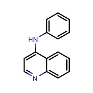 Chemical structure of N-phenylquinolin-4-amine , CAS 30696-07-2, AChemBlock X201218