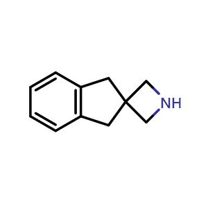 Chemical structure of 1',3'-Dihydrospiro[azetidine-3,2'-indene] , CAS 1936301-30-2, AChemBlock X201328