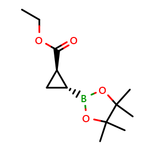 rel-Ethyl (1R,2R)-2-(4,4,5,5-tetramethyl-1,3,2-dioxaborolan-2-yl)cyclopropane-1-carboxylate