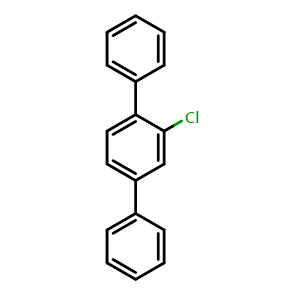 Chemical structure of 2'-Chloro-1,1':4',1''-terphenyl , CAS 98905-05-6, AChemBlock X201397
