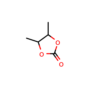 Chemical structure of 4,5-Dimethyl-1,3-dioxolan-2-one , CAS 4437-70-1, AChemBlock X201469