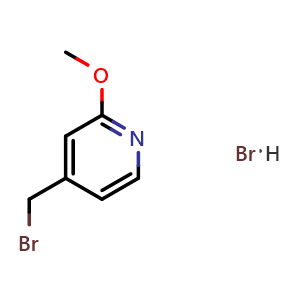 Chemical structure of 4-(Bromomethyl)-2-methoxypyridine hydrobromide , CAS 2288708-87-0, AChemBlock X201505