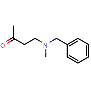 Chemical structure of 4-(Benzyl(methyl)amino)butan-2-one , CAS 16635-00-0, AChemBlock X201526
