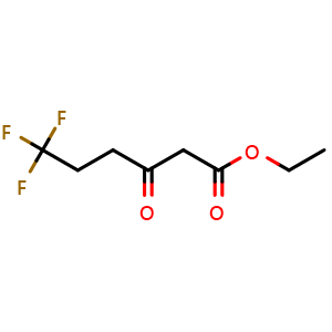 Chemical structure of Ethyl 6,6,6-trifluoro-3-oxohexanoate , CAS 163714-65-6, AChemBlock X201543