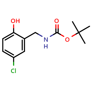 Chemical structure of Tert-butyl (5-chloro-2-hydroxybenzyl)carbamate , CAS 195517-88-5, AChemBlock X201552