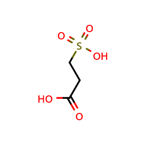 Chemical structure of 3-Sulfopropanoic acid , CAS 44826-45-1, AChemBlock X201582