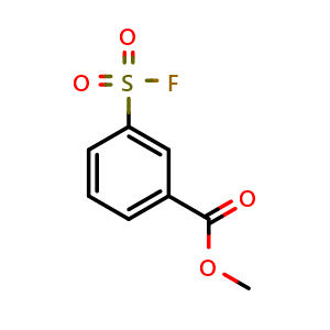 Chemical structure of Methyl 3-(fluorosulfonyl)benzoate , CAS 124397-36-0, AChemBlock X201633