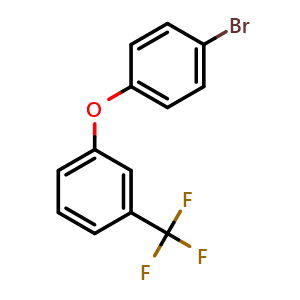 Chemical structure of 1-(4-Bromophenoxy)-3-(trifluoromethyl)benzene , CAS 109272-29-9, AChemBlock X201640