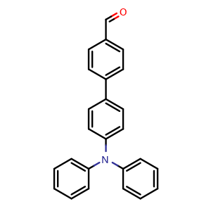 Chemical structure of 4'-(Diphenylamino)-[1,1'-biphenyl]-4-carbaldehyde , CAS 133878-93-0, AChemBlock X201693