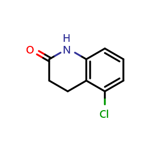 Chemical structure of 5-Chloro-3,4-dihydroquinolin-2(1H)-one , CAS 72995-15-4, AChemBlock X201734