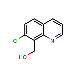 Chemical structure of (7-Chloroquinolin-8-yl)methanol , CAS 84163-80-4, AChemBlock X201739