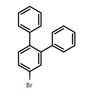 Chemical structure of 4'-Bromo-1,1':2',1''-terphenyl , CAS 24253-40-5, AChemBlock X201744