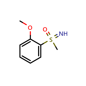 Chemical structure of Imino(2-methoxyphenyl)(methyl)-l6-sulfanone , CAS 816418-59-4, AChemBlock X201761