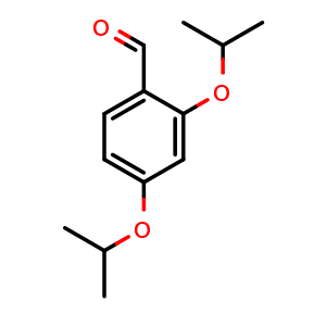 Chemical structure of 2,4-Diisopropoxybenzaldehyde , CAS 96501-80-3, AChemBlock X201771