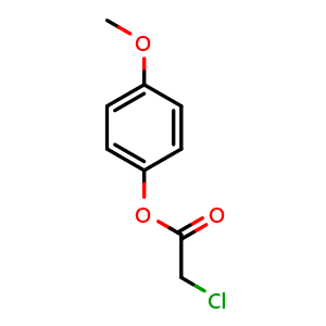 Chemical structure of 4-Methoxyphenyl 2-chloroacetate , CAS 36560-13-1, AChemBlock X201784